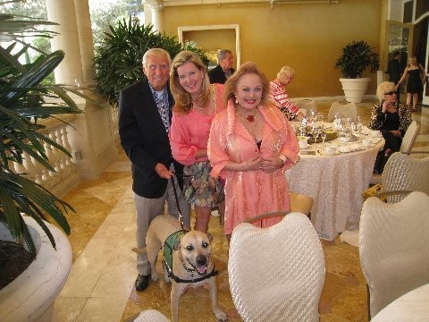 CC with PetLifeRadio personality Megan Blake, her dog, Super Smiley, and philanthropist Bob Lee McKinney