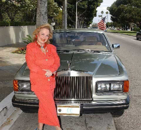 Carol Connors and her Rolls Royce